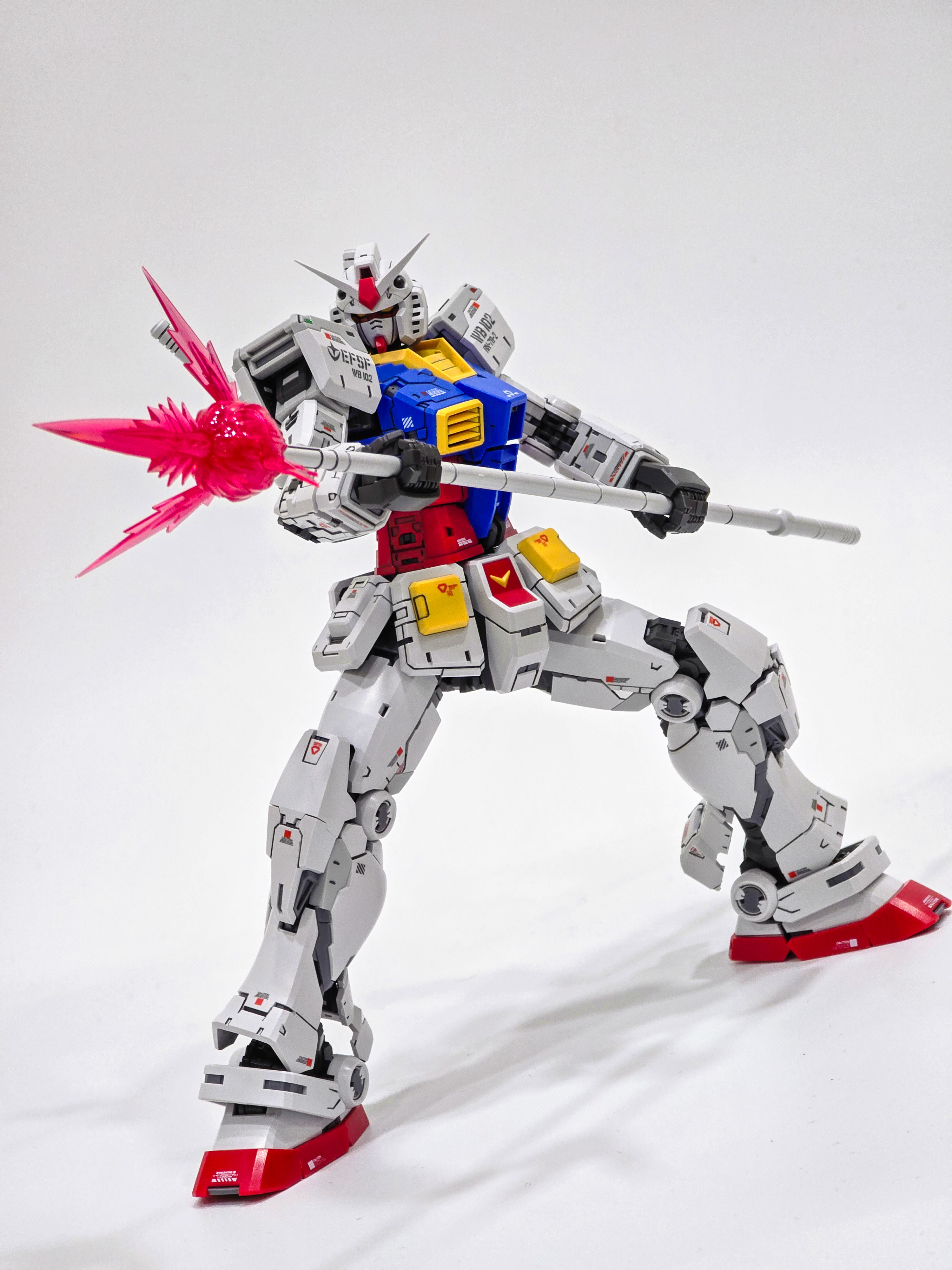 Finished Gundam model